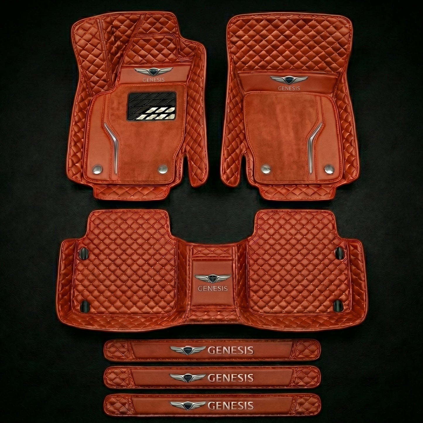 Set di tappetini auto premium, finitura in pelle – pulizia ed eleganza ogni giorno