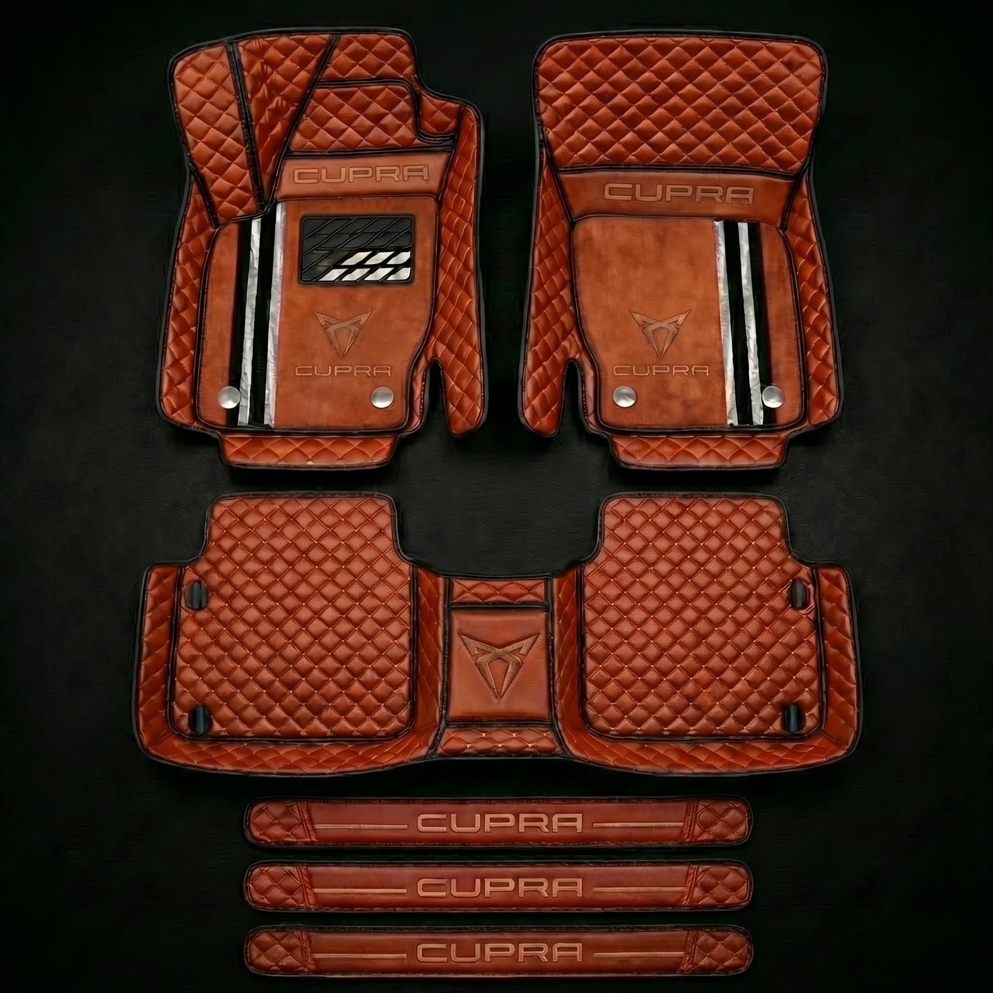 Set di tappetini auto premium, finitura in pelle – pulizia ed eleganza ogni giorno
