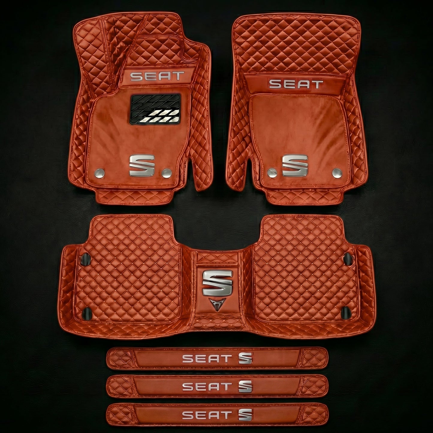 Set di tappetini auto premium, finitura in pelle – pulizia ed eleganza ogni giorno
