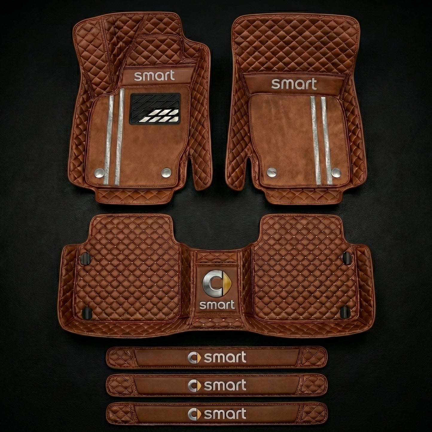 Set di tappetini auto premium, finitura in pelle – pulizia ed eleganza ogni giorno