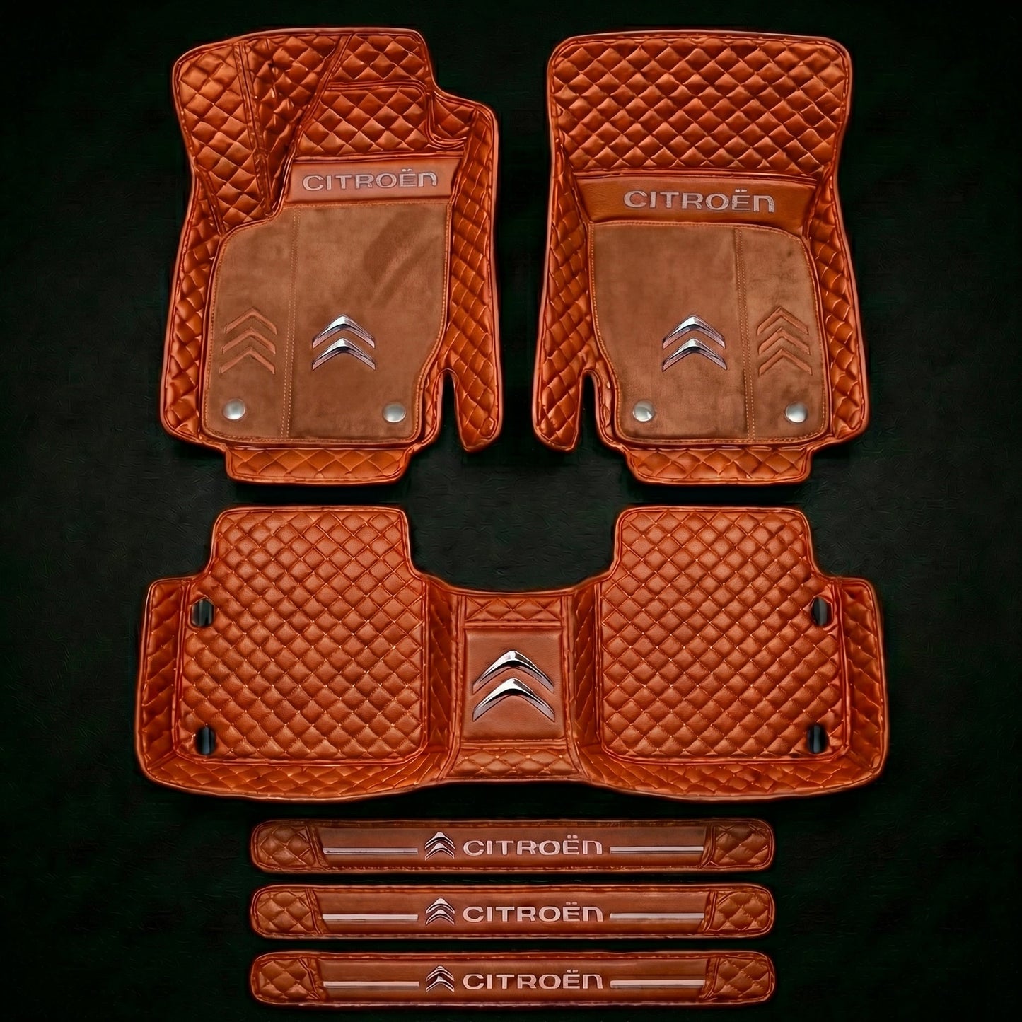 Set di tappetini auto premium, finitura in pelle – pulizia ed eleganza ogni giorno