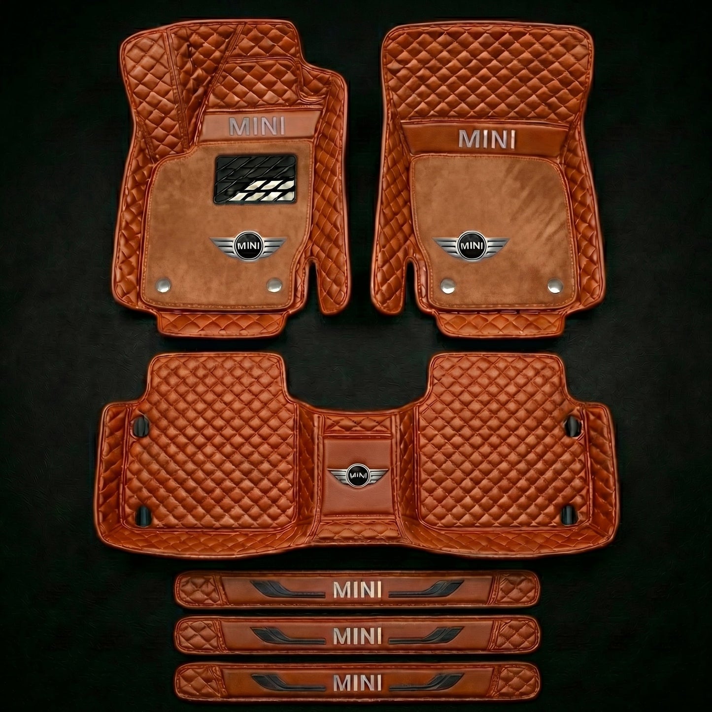 Set di tappetini auto premium, finitura in pelle – pulizia ed eleganza ogni giorno