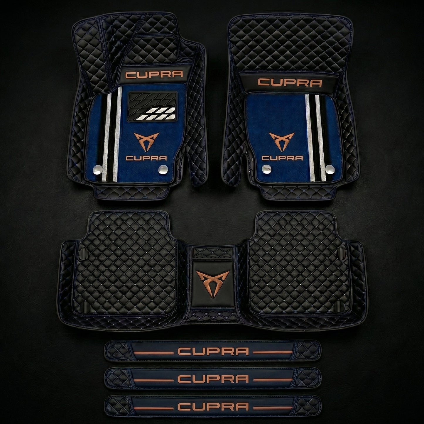 Set di tappetini auto premium, finitura in pelle – pulizia ed eleganza ogni giorno