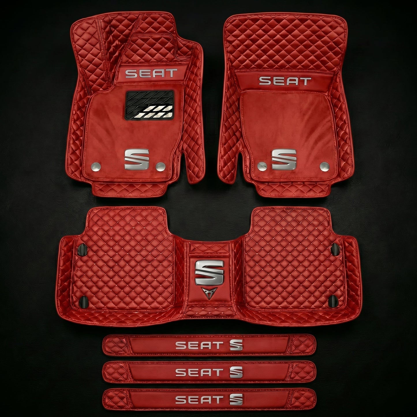 Set di tappetini auto premium, finitura in pelle – pulizia ed eleganza ogni giorno