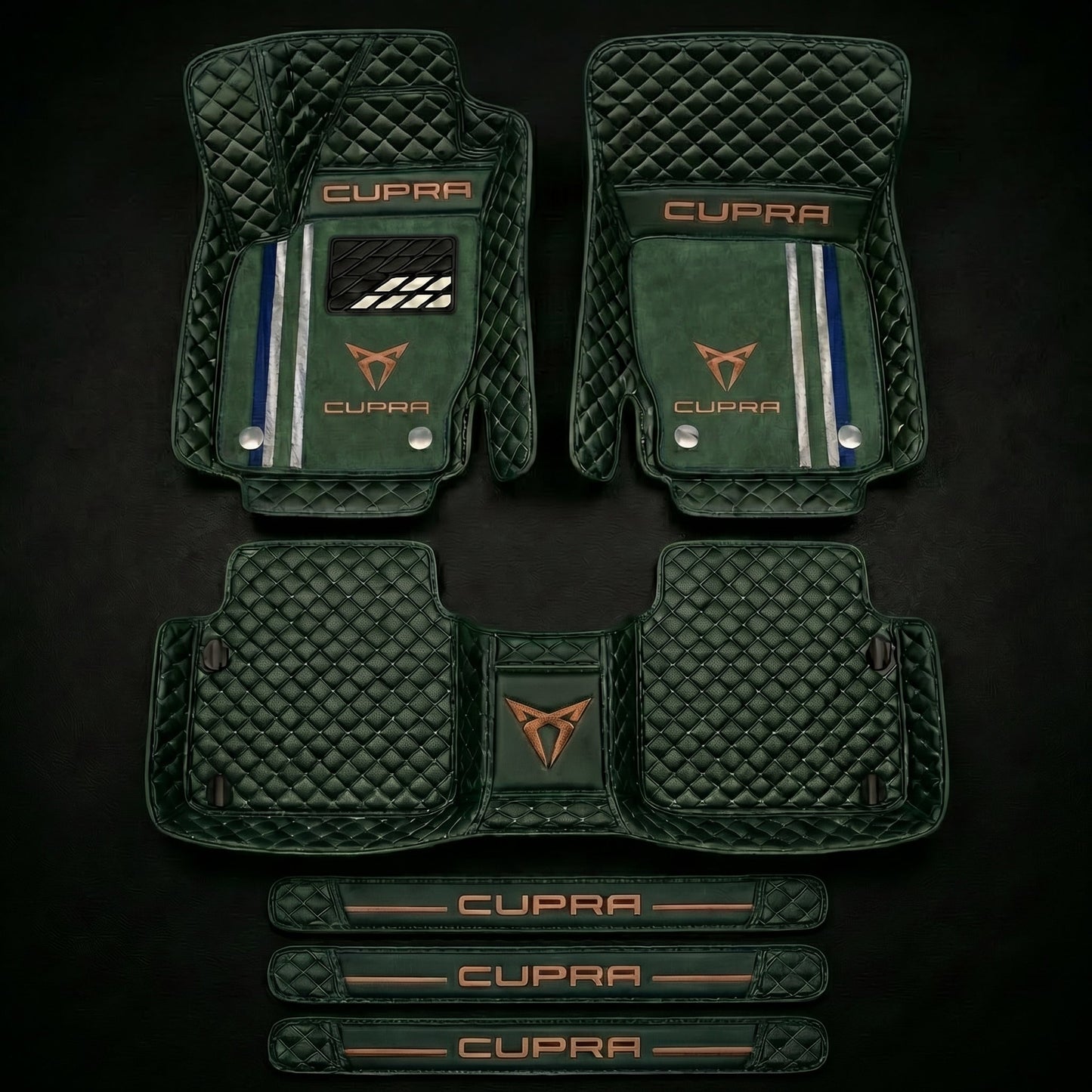 Set di tappetini auto premium, finitura in pelle – pulizia ed eleganza ogni giorno