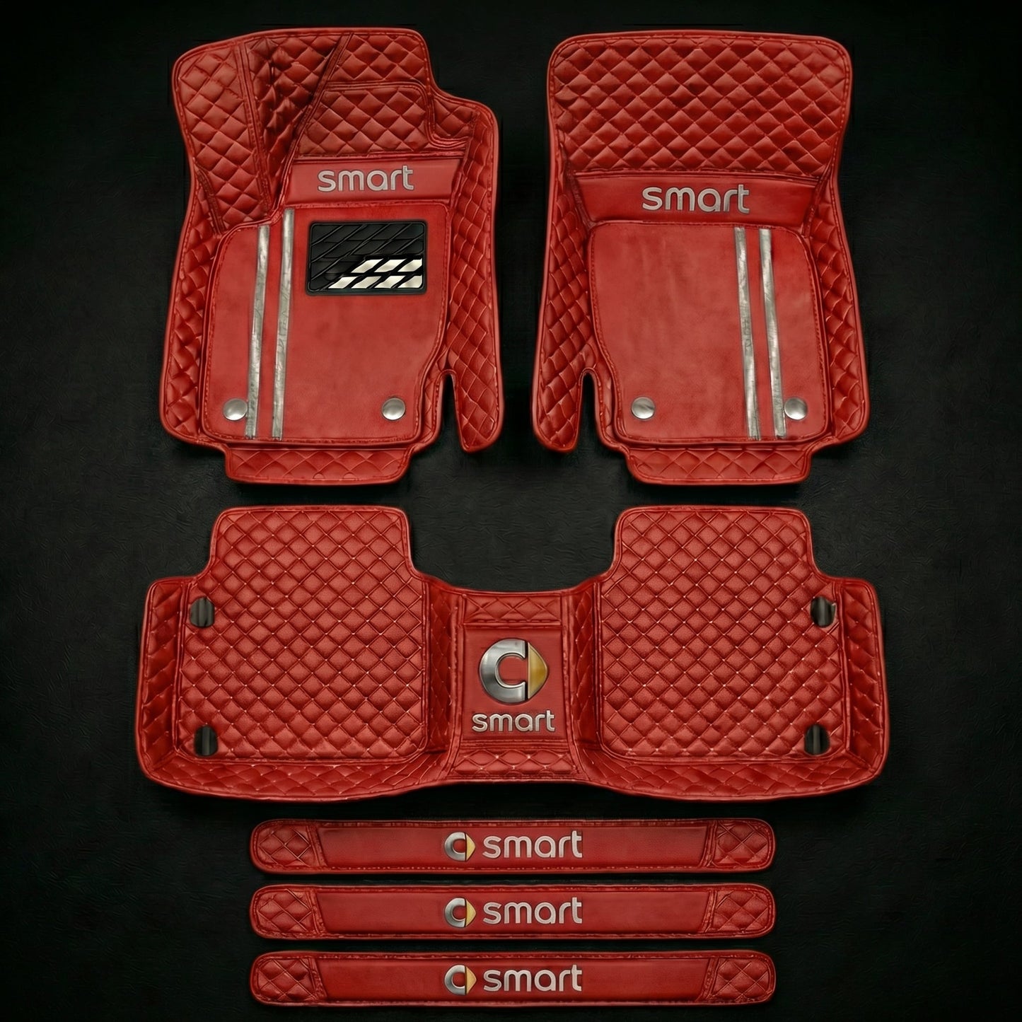 Set di tappetini auto premium, finitura in pelle – pulizia ed eleganza ogni giorno