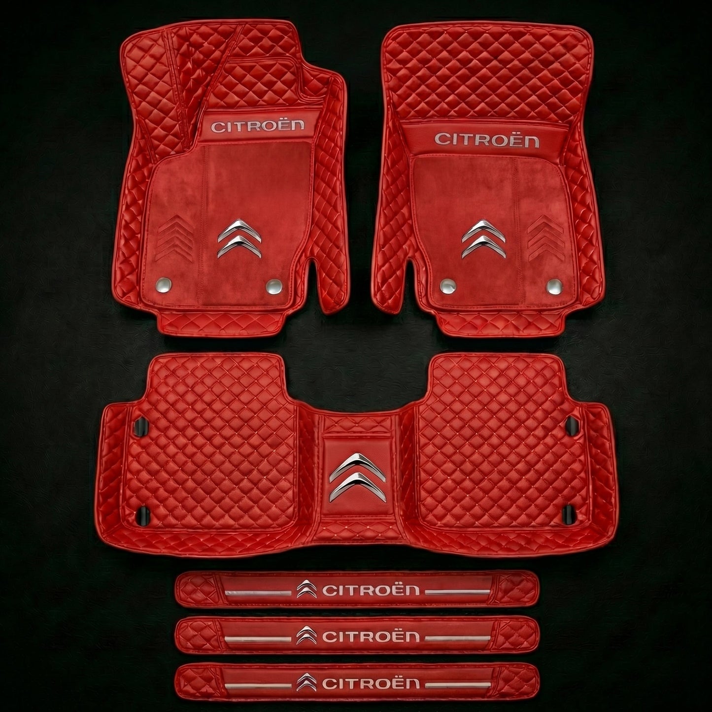 Set di tappetini auto premium, finitura in pelle – pulizia ed eleganza ogni giorno