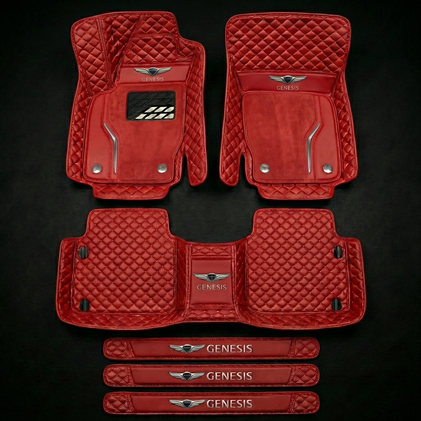 Set di tappetini auto premium, finitura in pelle – pulizia ed eleganza ogni giorno