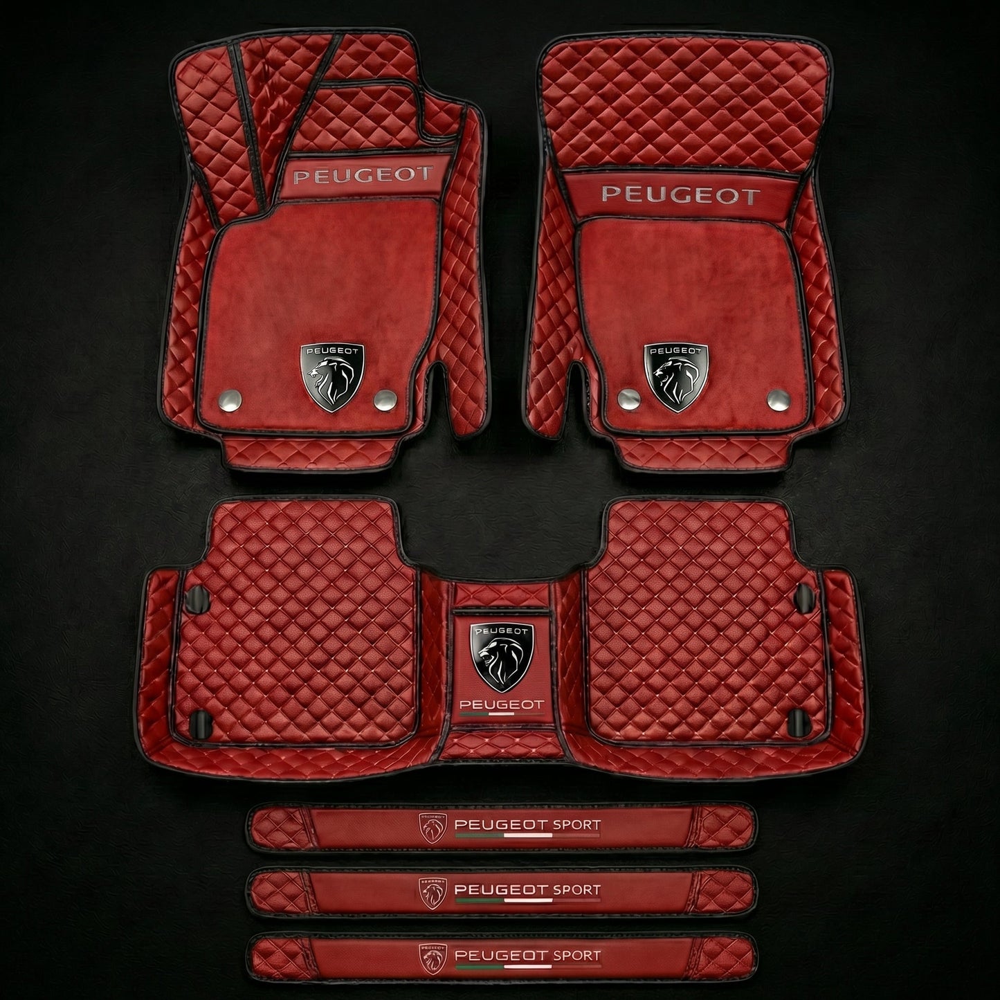 Set di tappetini auto premium, finitura in pelle – pulizia ed eleganza ogni giorno